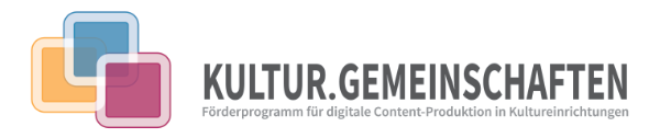 Logo des Förderprogramms Kultur-Gemeinschaften