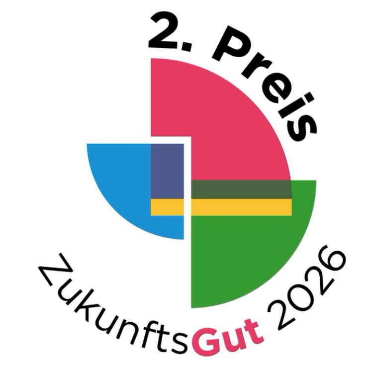 Grafik einer Fotolinse in verschiedenen geometrischen Mustern auf einem schwarzen Hintergrund. Darunter der Titel des Fotowettbewerbs.