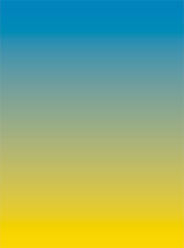 ein vertikaler Farbverlauf von Hellblau zu Gelb